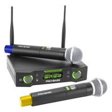MICROFONO DOBLE INALAMBRICO PROBASS UF-224