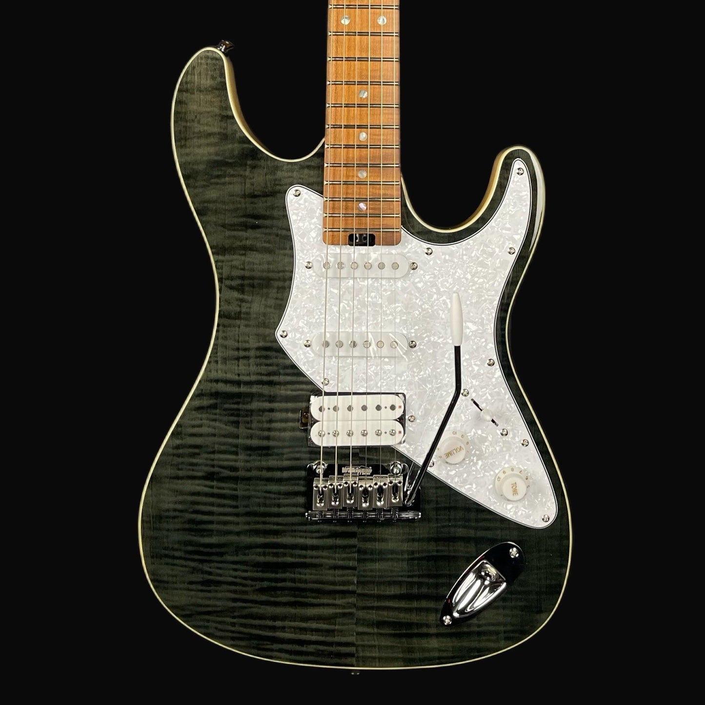 ARIA PRO II GUITARRA ELECTRICA 714MK2 STRAT BLACK DIAMOND A-714-MK2-BKMD