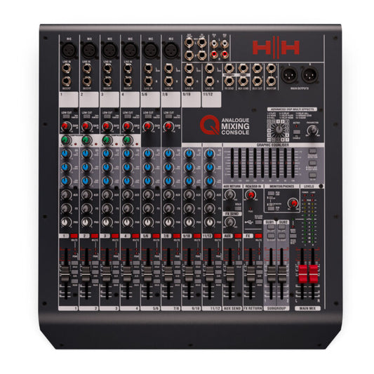 HH Q12FX Mezclador Análogo de 12 Canales