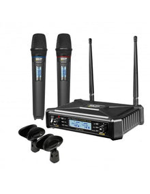 Sistema Inalámbrico Mano Doble UHF 600 Pro SKP Audio