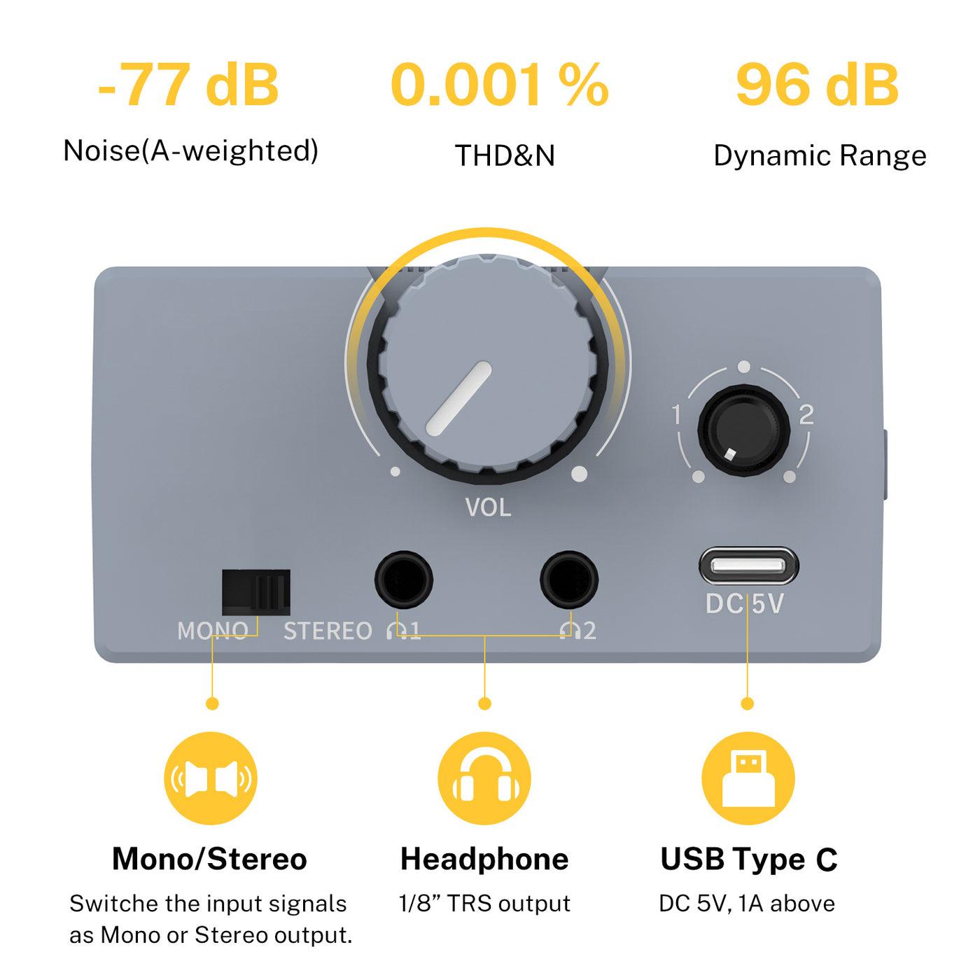 Amplificador de Audífonos In-Ear Donner EM1 Mono/Estéreo Recargable