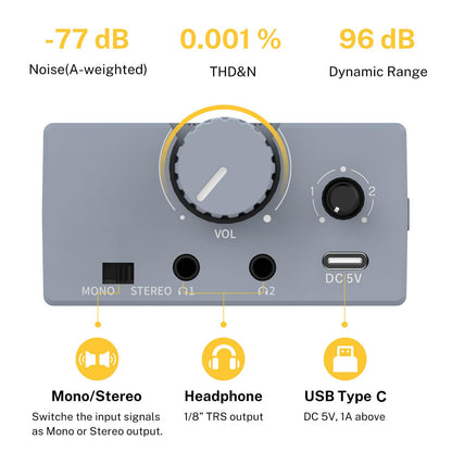 Amplificador de Audífonos In-Ear Donner EM1 Mono/Estéreo Recargable